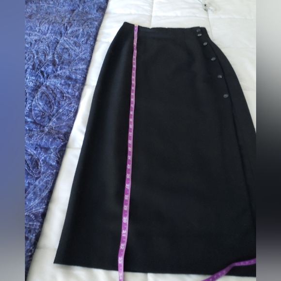 EUC Rafaella wool midi skirt, charcoal, 6 - Picture 5 of 8